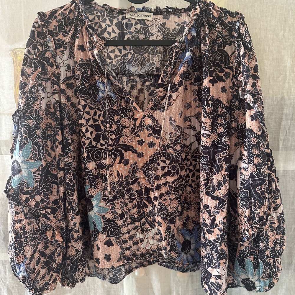 Ulla Johnson Classic Patterned Women's Top - Picture 2 of 6